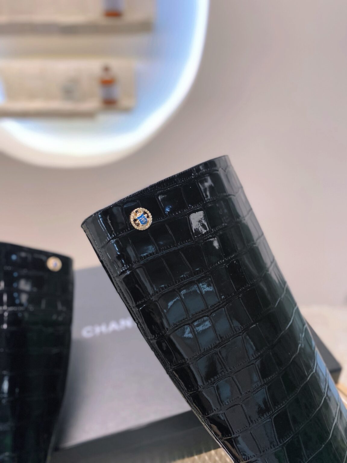 Chanel Timsah Deri Çizmeler - Glimmer of Luxury