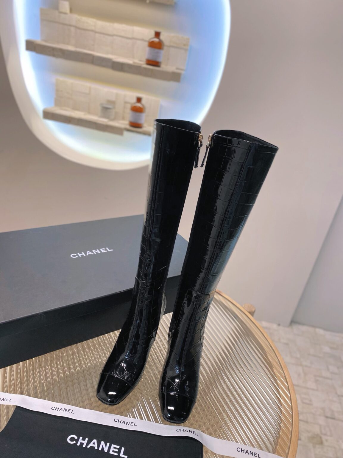 Chanel Timsah Deri Çizmeler - Glimmer of Luxury