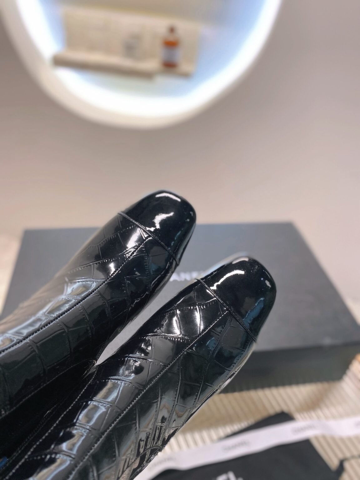 Chanel Timsah Deri Çizmeler - Glimmer of Luxury