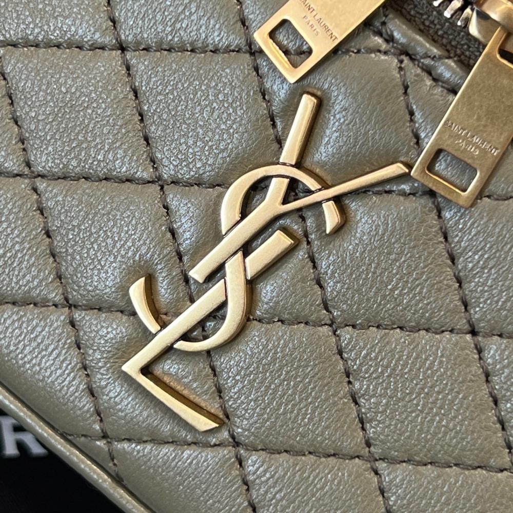 Saint Laurent Gaby Kuzu Derisinden Makyaj Çantası