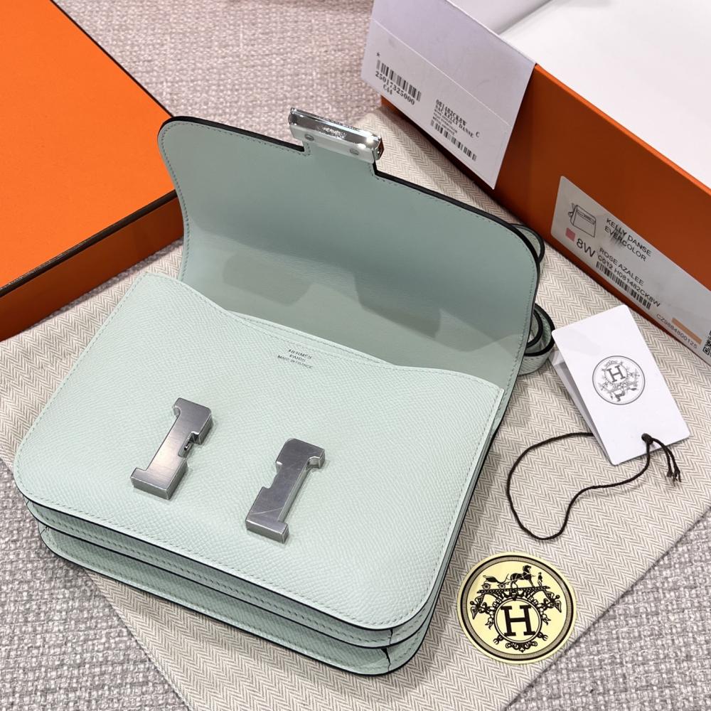 Hermes Constance 18 Green Fizz Epsom Leather