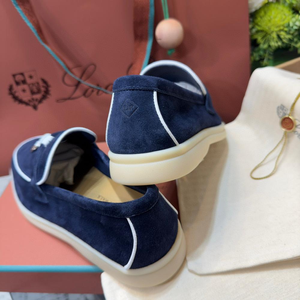 Loro Piana Yaz Büyüsü Yürüyüş Ayakkabısı - Lacivert - Glimmer of Luxury