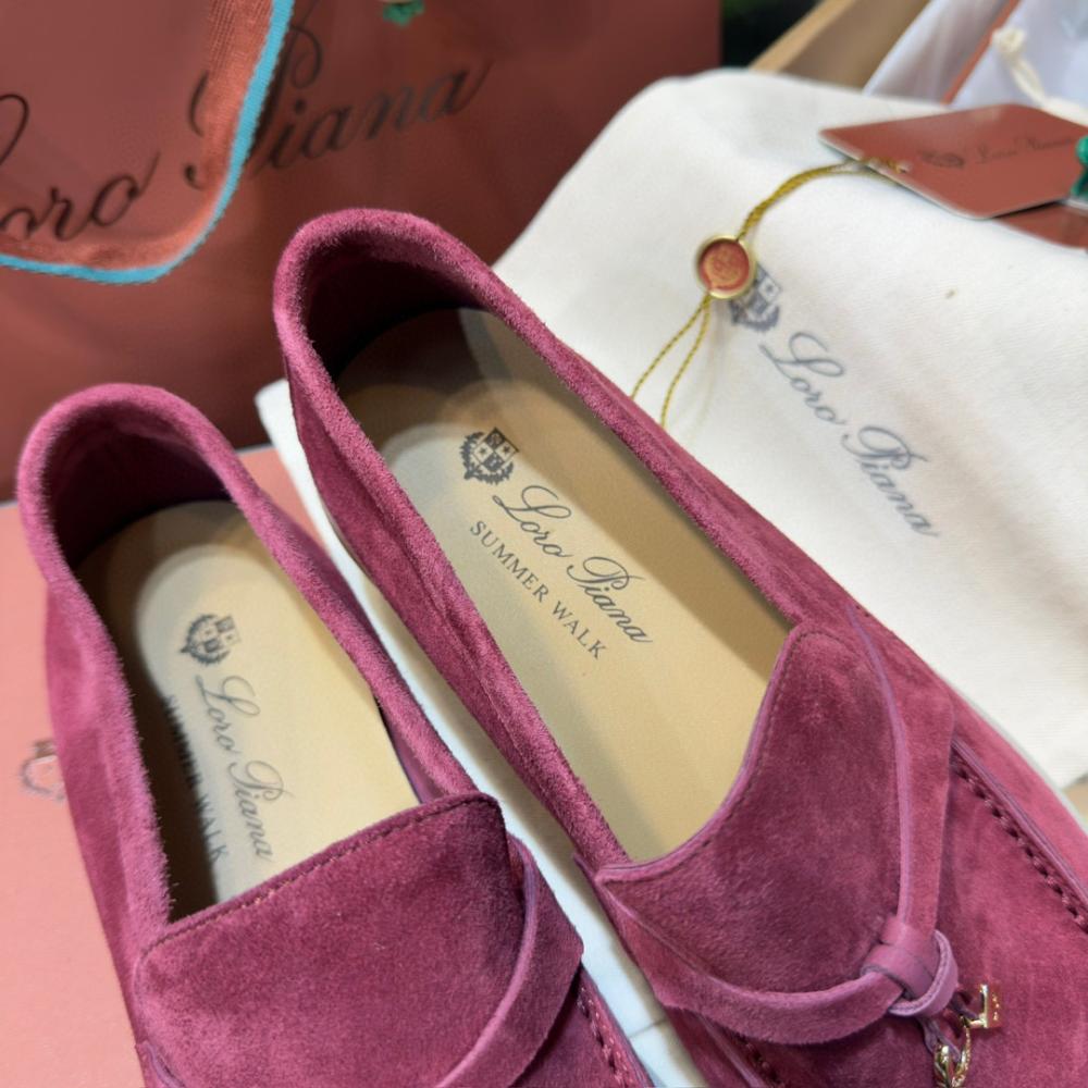 Loro Piana Yaz Büyüsü Yürüyüş Ayakkabısı - Azuki Fasulyesi - Glimmer of Luxury