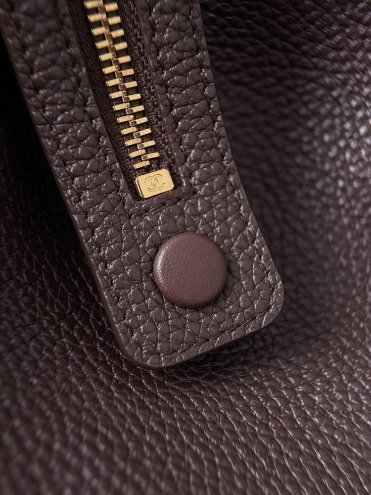 Chanel Büyük Alışveriş Çantası (Büyük Tote) – Kahverengi