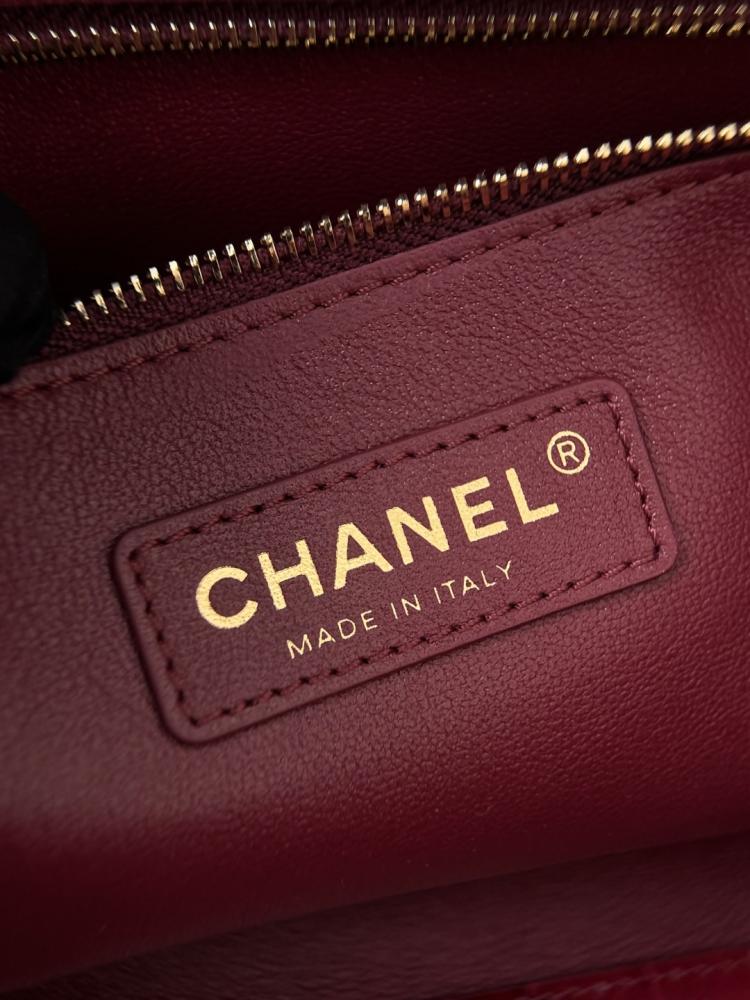Chanel Küçük Cerf Alışveriş Çantası – Bordo