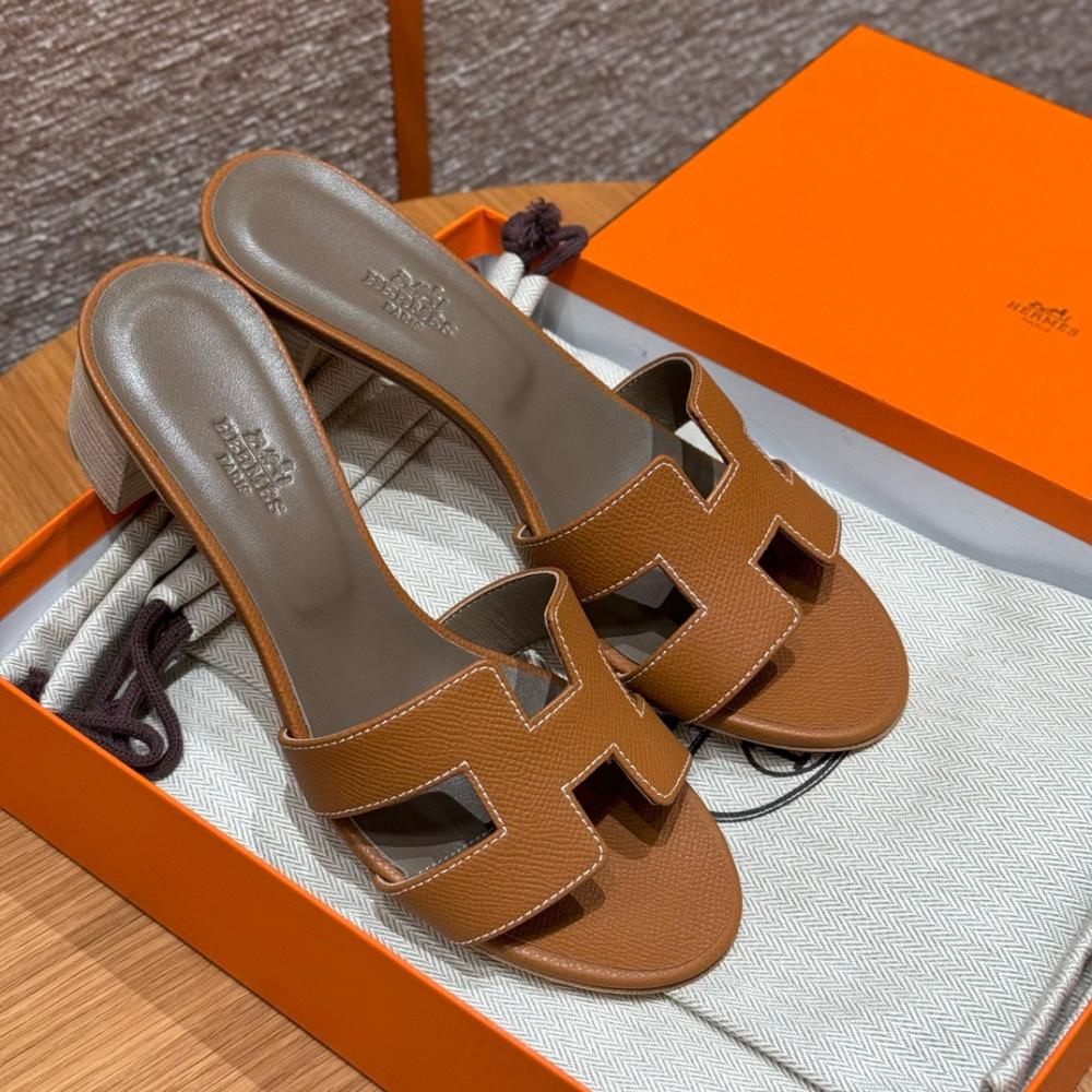 Hermès Oasis Sandals Black &amp; Argent Grey