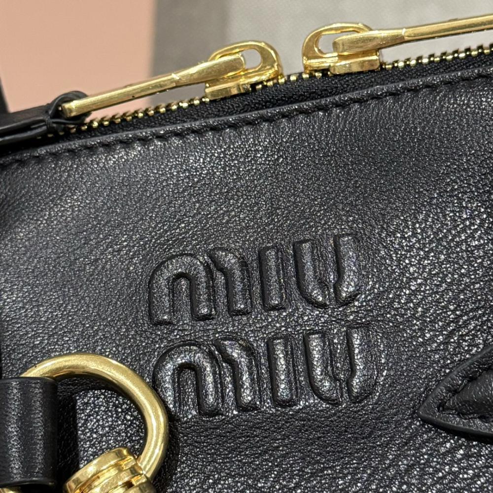 Miu Miu Aventure Top Handle Nappa Leather Bag