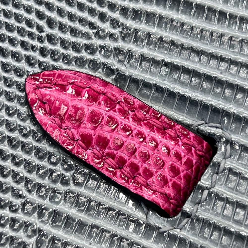 Hermès Birkin 25 Gri ve Pembe Kertenkele