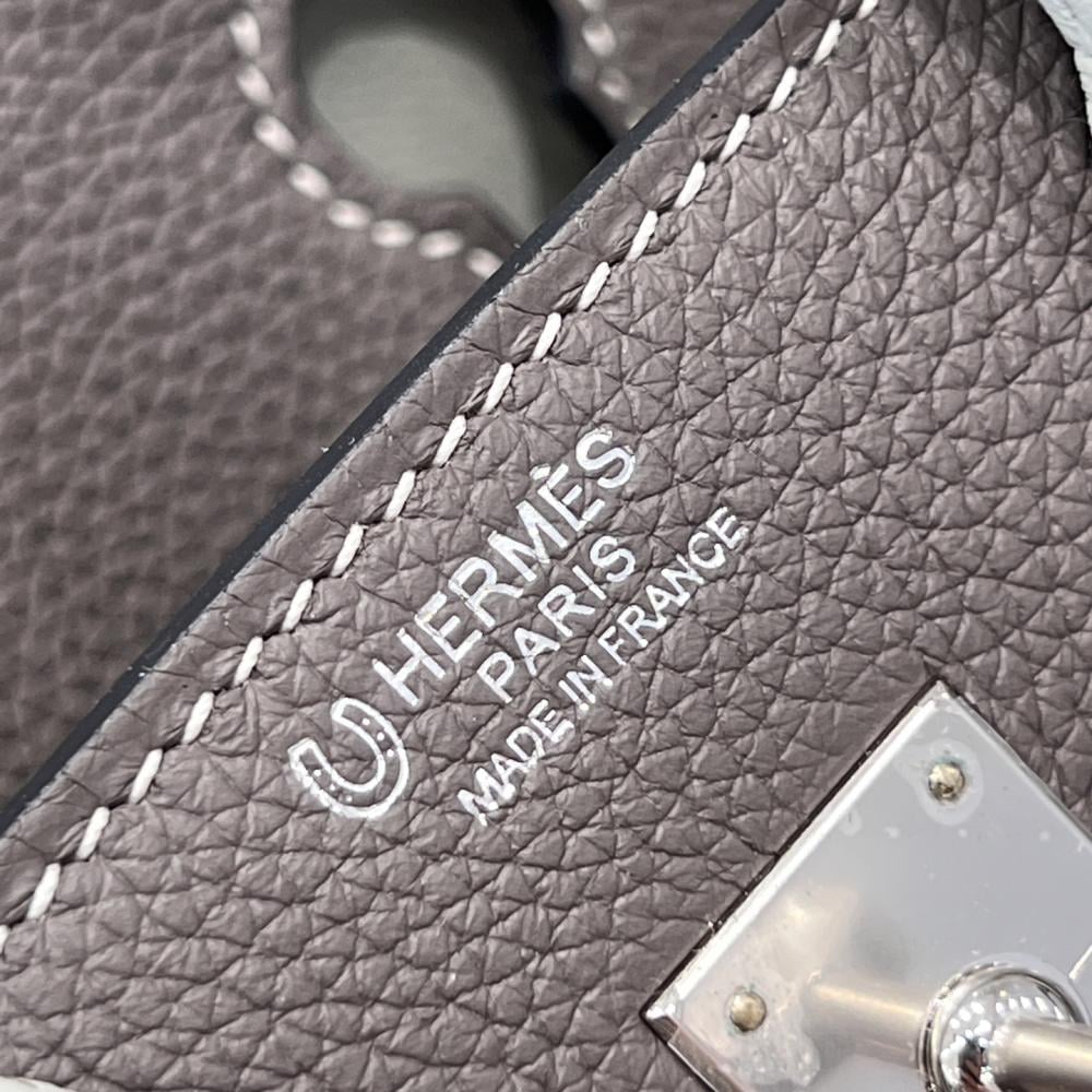 Hermès Birkin 25 HSS Etain ve Beton Togo