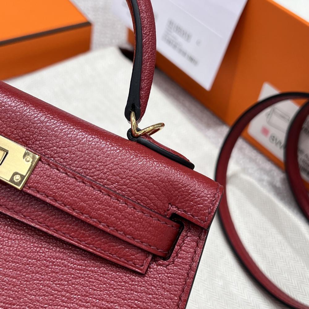 HERMES KELLY 20 MINI SELLIER ANEMONE EPSOM GOLD HARDWARE