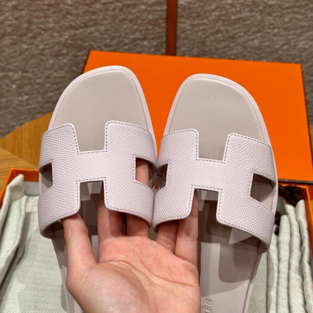 Hermès Oran Sandals Gray Argent