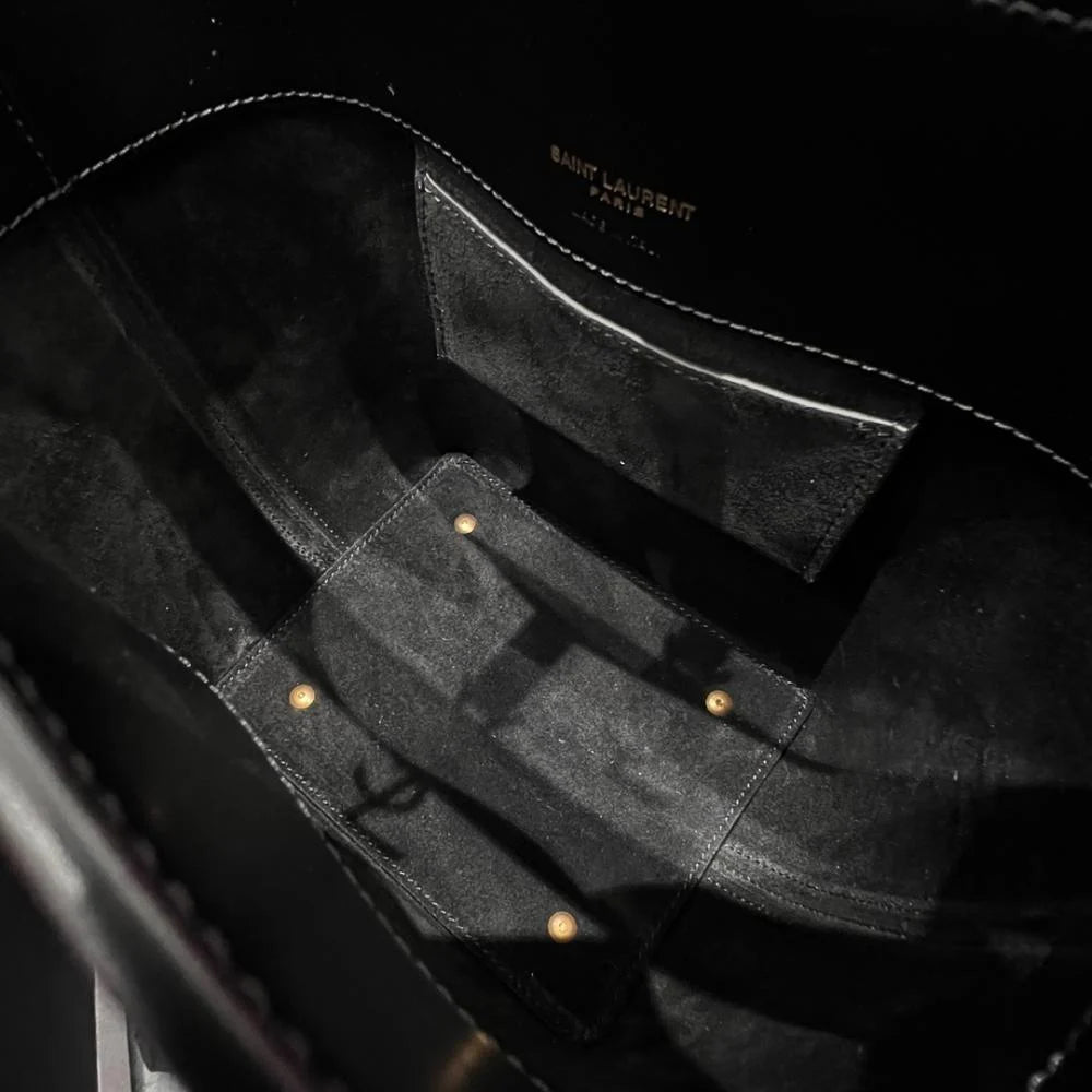 Saint Laurent LE 37 Parlak Mini Deri Çanta