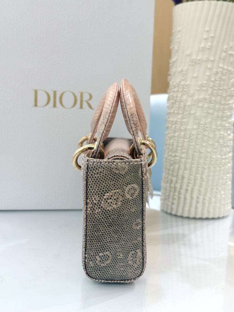 Dior Small Lady D-Joy Bag Cotton Pearl