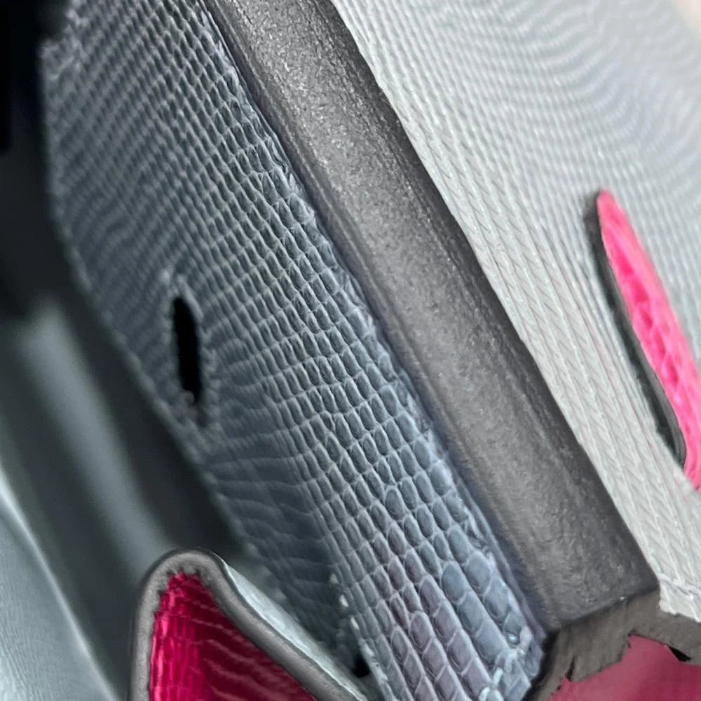 Hermès Birkin 25 Grey and Pink Lizard
