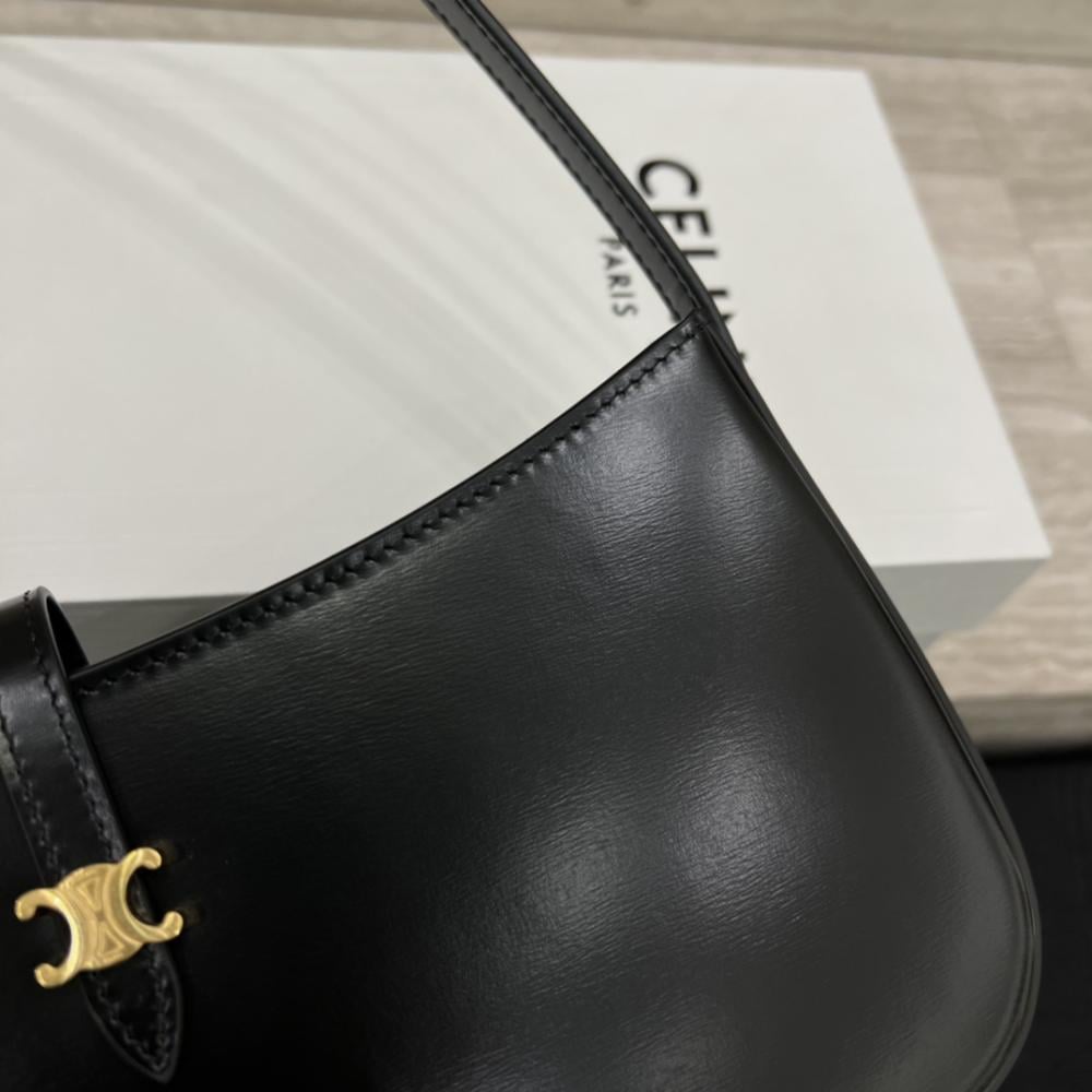 Celine Tina Shiny Calfskin Shoulder Bag 
