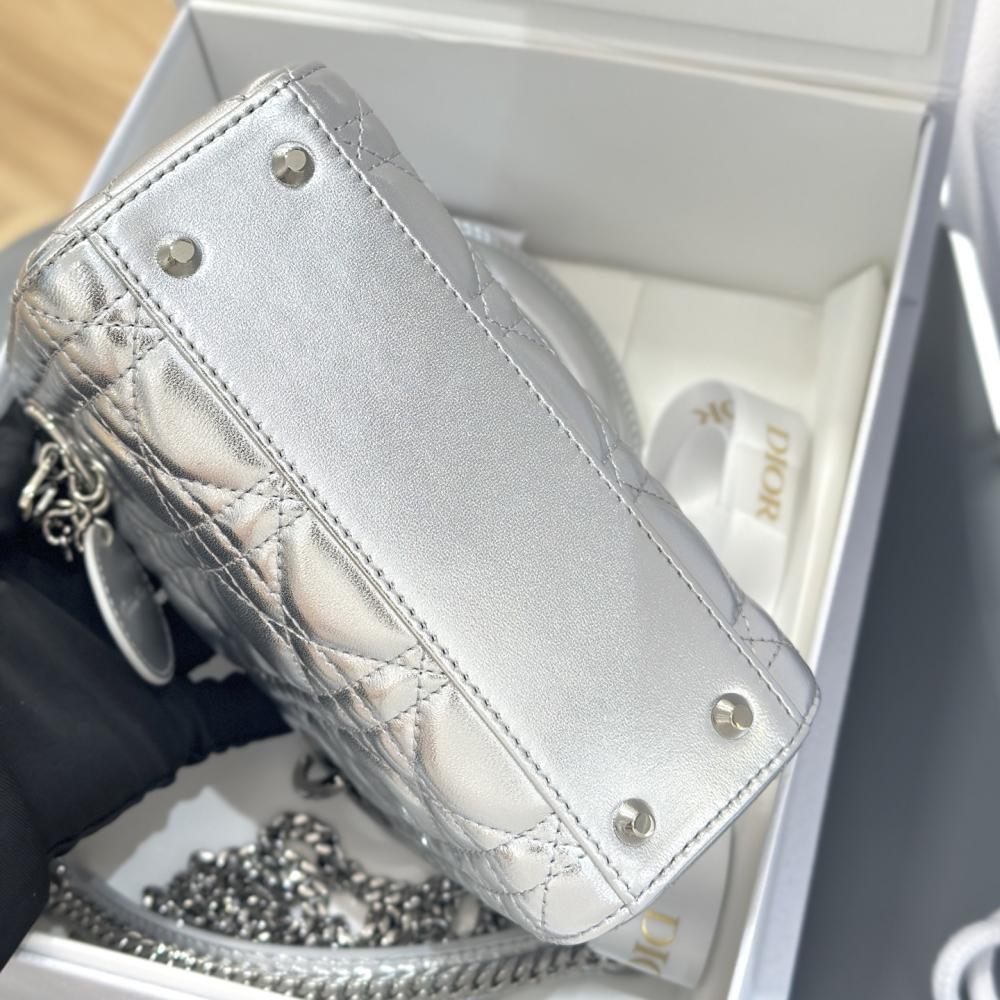 Christian Dior Lady Bag Silver