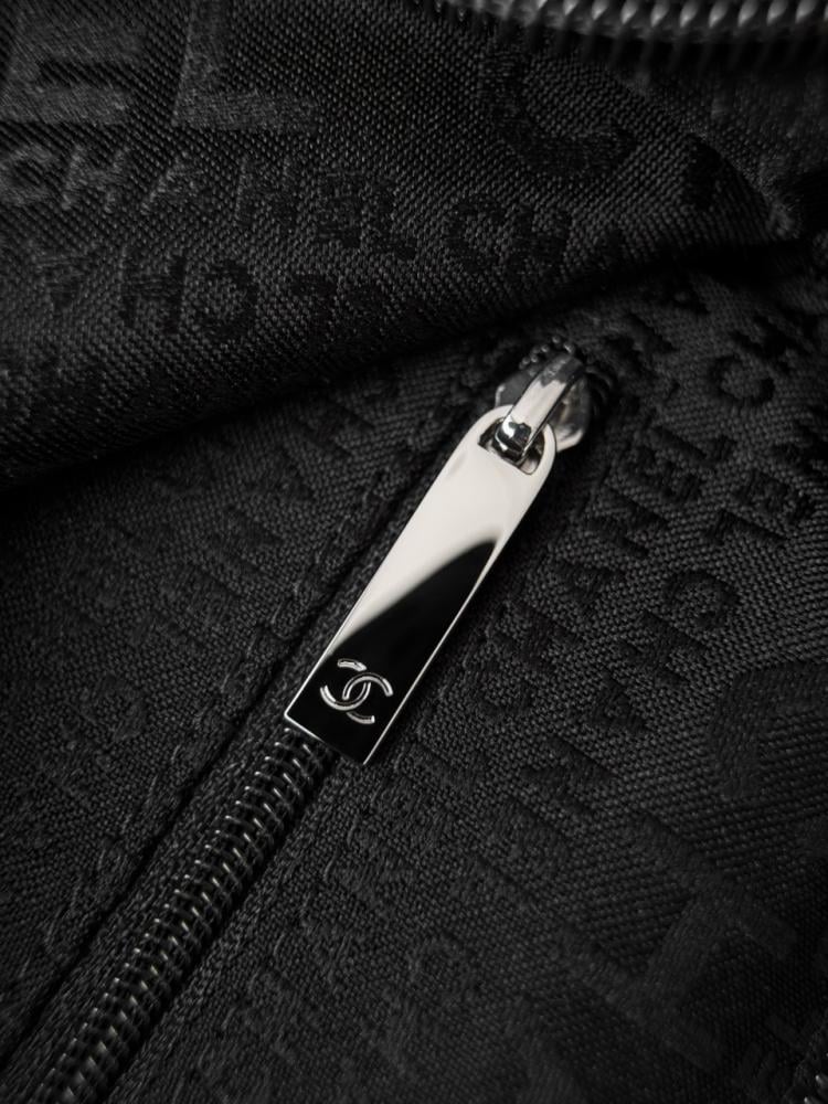 CHANEL Silver Rod Hobo Small Black 