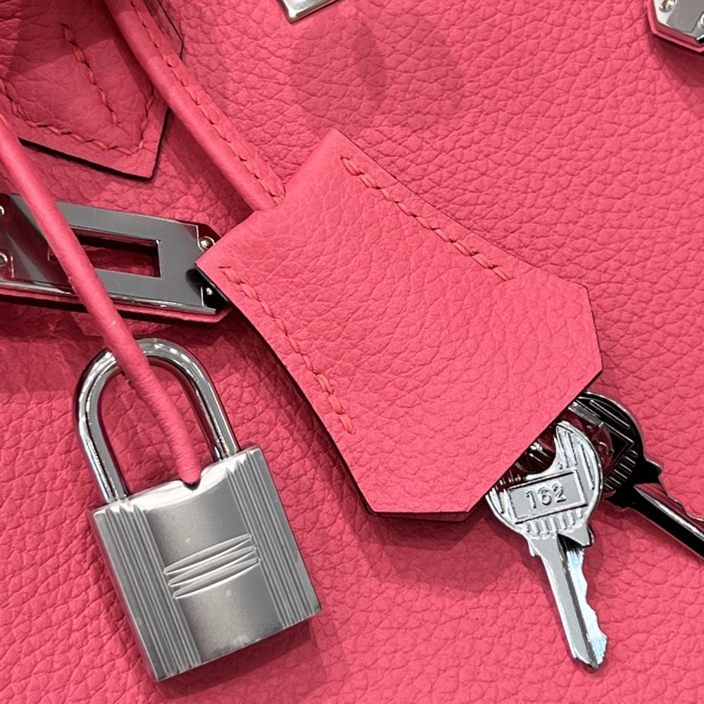 Hermès Birkin 25 Pembe Ruj Togo