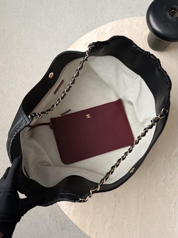 Chanel Kuzu Derisi Kapitone Neo Cabas / Maxi CC Hobo Alışveriş Çantası