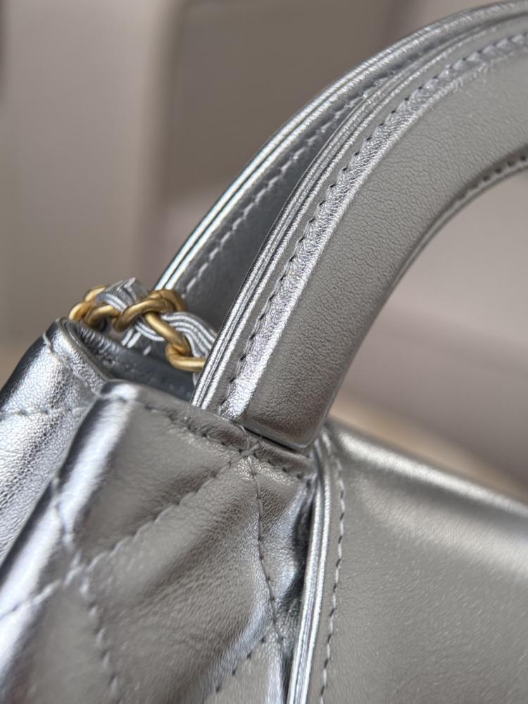 Chanel Kelly Shopping Bag Shiny Calfskin Leather and Gold Hardware Gold Tone