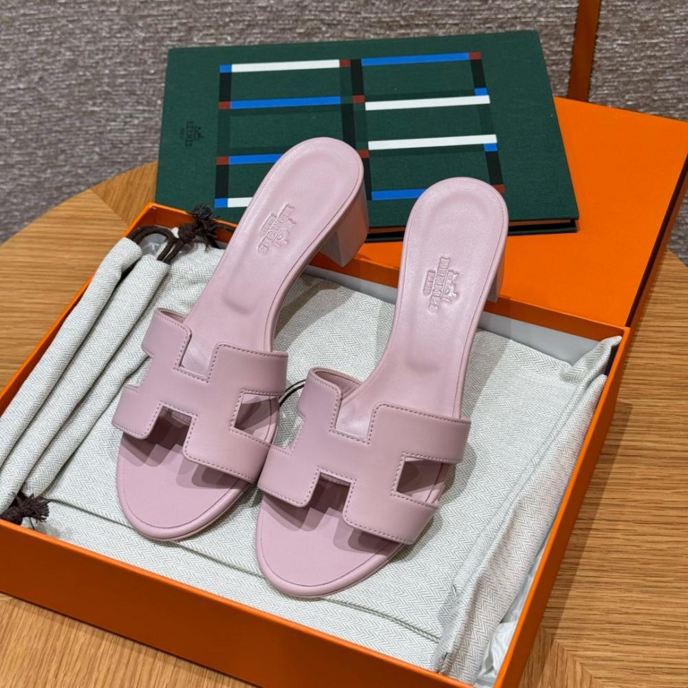 Hermès Oasis Sandals Black &amp; Argent Grey