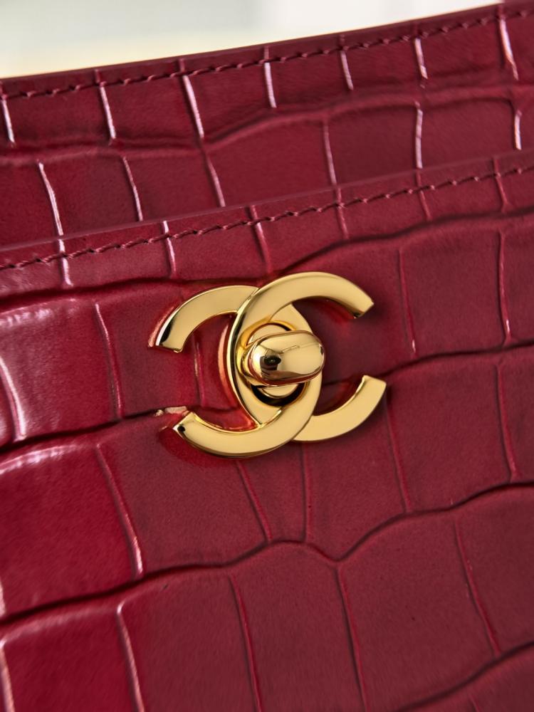 Chanel Küçük Cerf Alışveriş Çantası – Bordo