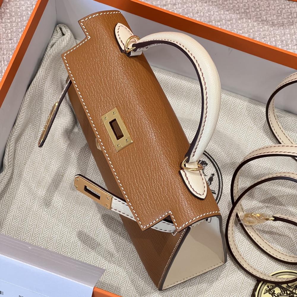 HERMES KELLY 20 MINI SELLIER ANEMONE EPSOM GOLD HARDWARE