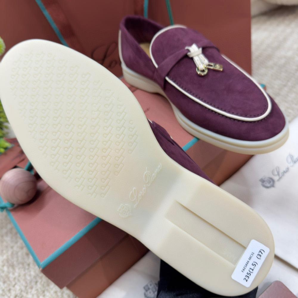 Loro Piana Yaz Büyüsü Yürüyüş Ayakkabısı - Azuki Fasulyesi - Glimmer of Luxury