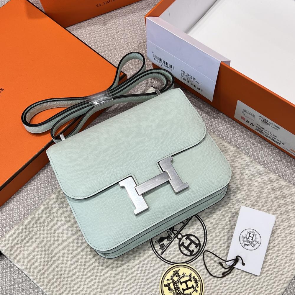 Hermes Constance 18 Green Fizz Epsom Leather