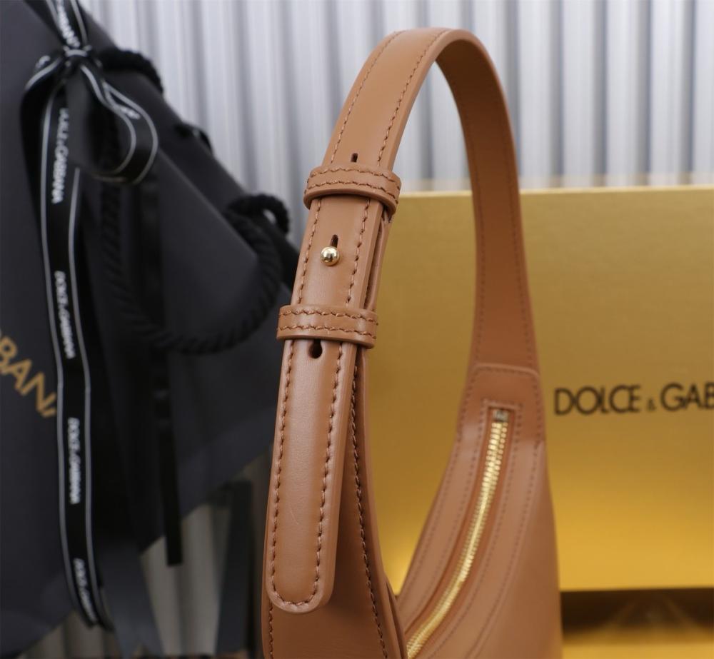 Dolce & Gabbana Leather Shoulder Bag – Camel