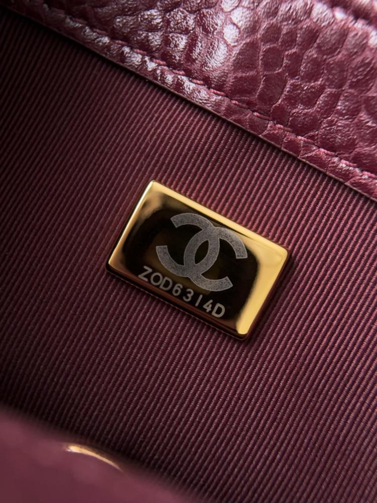 Chanel 26C Mini Classic Flap Bag – Burgundy Caviar Leather