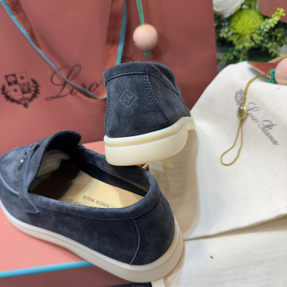 Loro Piana Yaz Büyüsü Yürüyüş Ayakkabısı - Fırtına Mavisi - Glimmer of Luxury