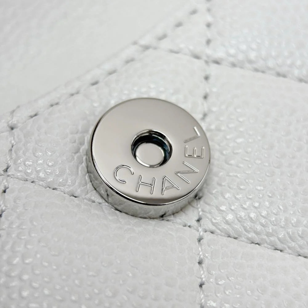 Chanel Quilted Small CC Daily Backpack Black Caviar Light Gold Hardware