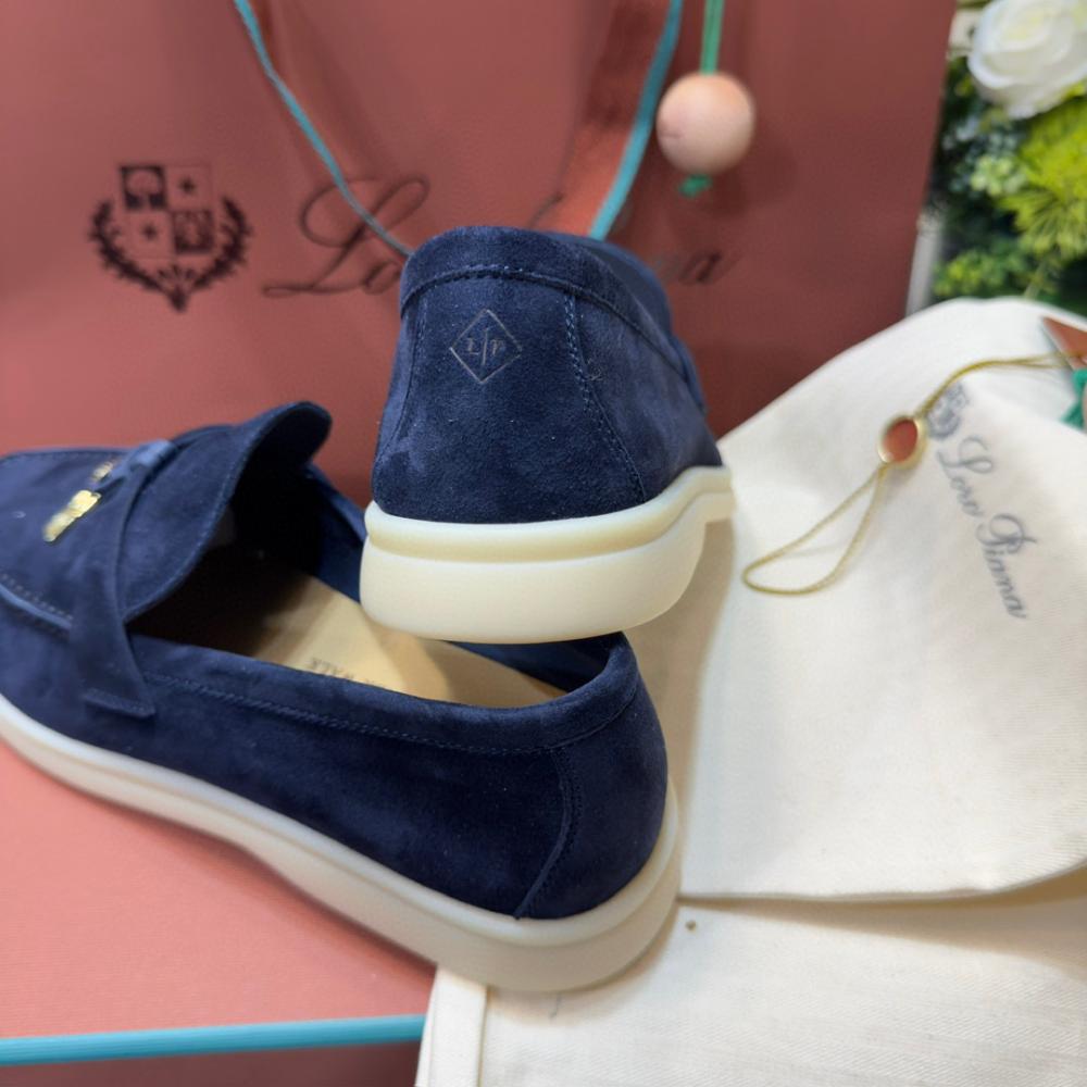 Loro Piana Yaz Büyüsü Yürüyüş Ayakkabısı - Mavi Florit - Glimmer of Luxury