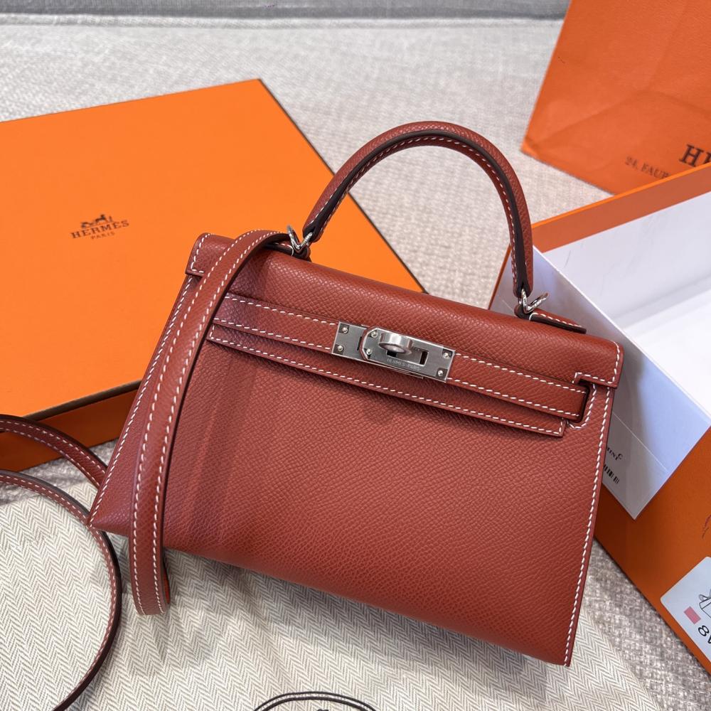 HERMES KELLY 20 MINI SELLIER ANEMONE EPSOM GOLD HARDWARE