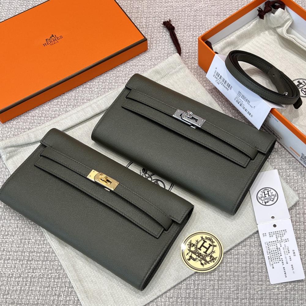 Hermès Kelly To Go Epsom 19cm Vert de Gris 