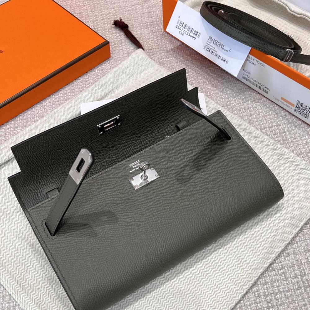 Hermès Kelly To Go Epsom 19cm Vert de Gris 
