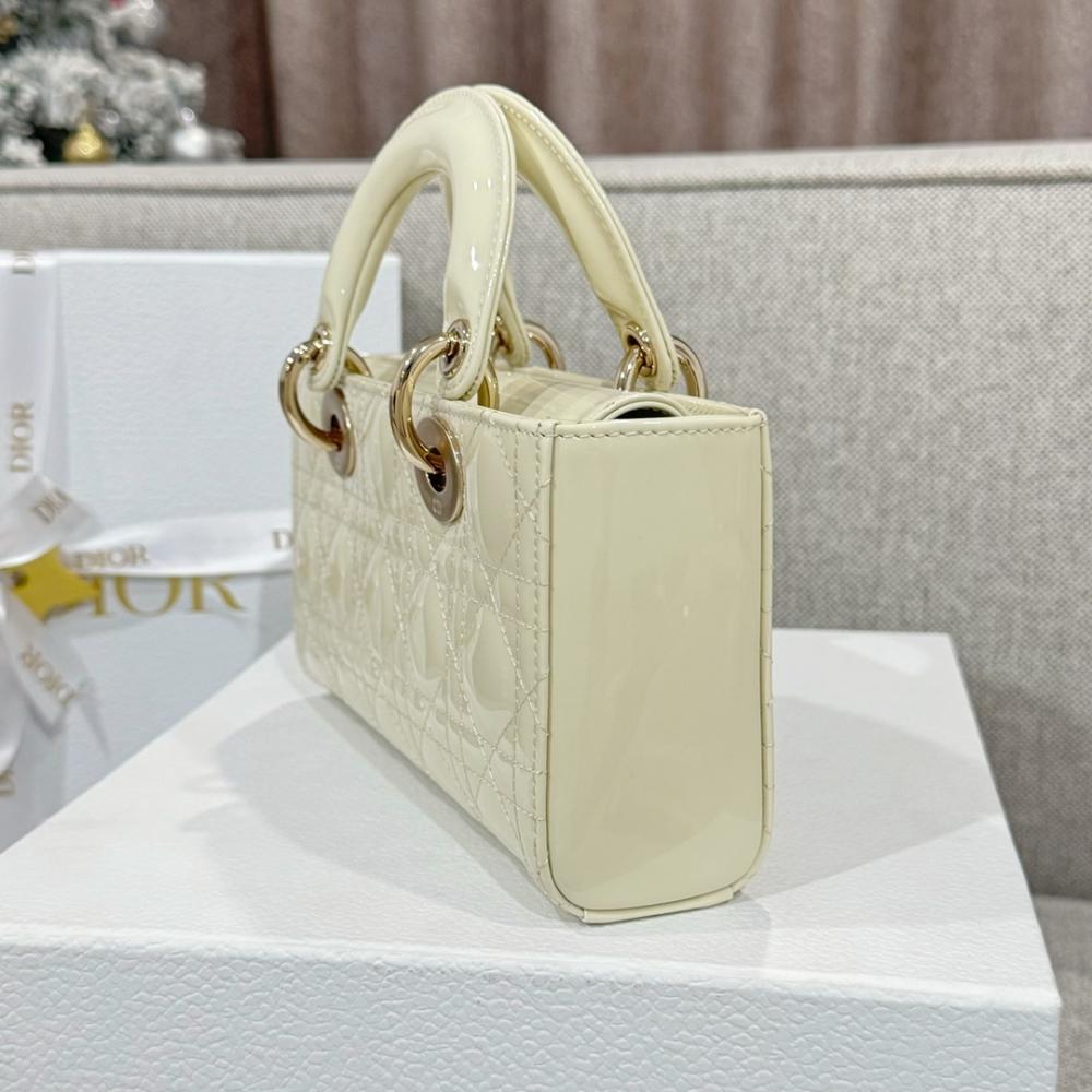 Christian Dior Lady D-Joy Silver Satin Bag