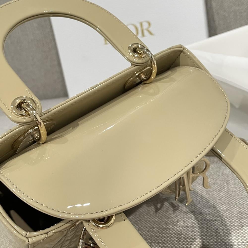 Dior Lady Küçük Cannage Dana Derisi Parlak Sarı