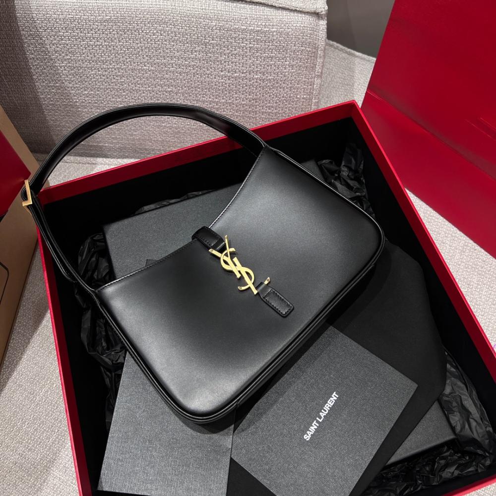 YSL Le 5 A Smooth Leather Hobo Bag