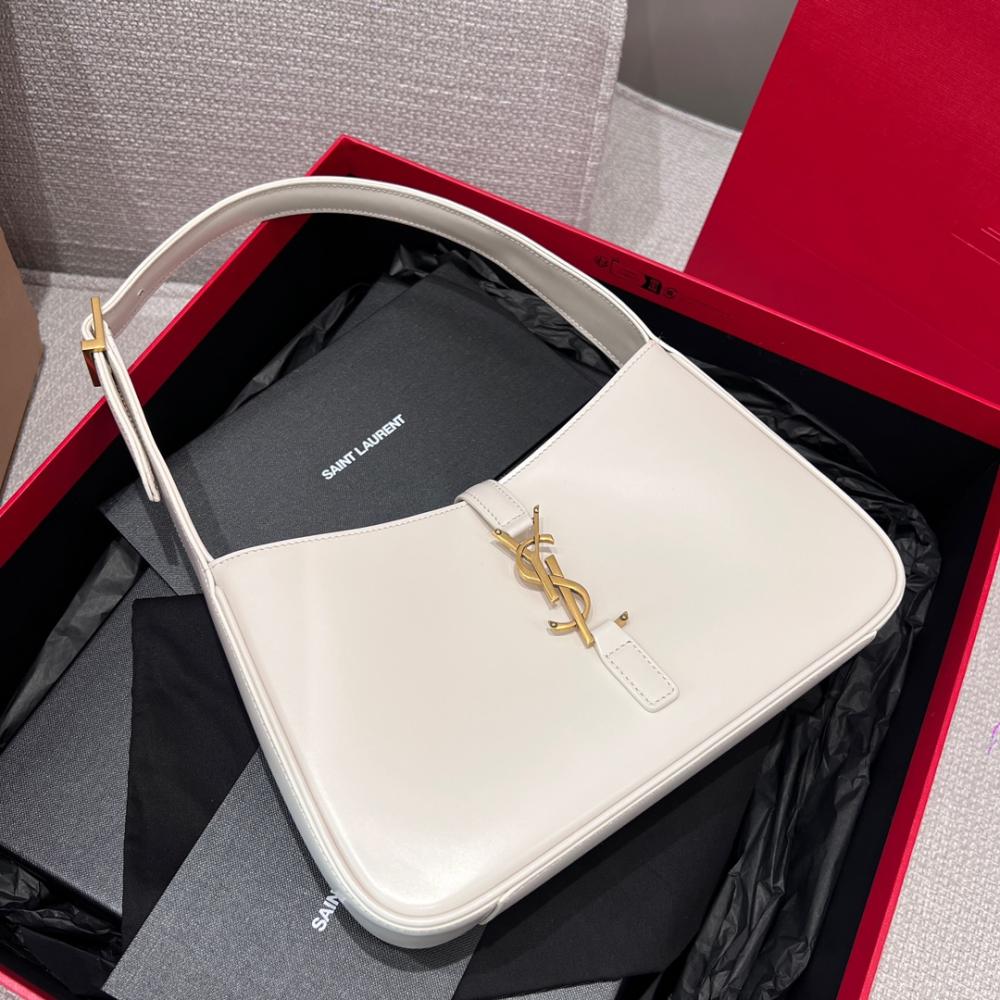 YSL Le 5 A Smooth Leather Hobo Bag