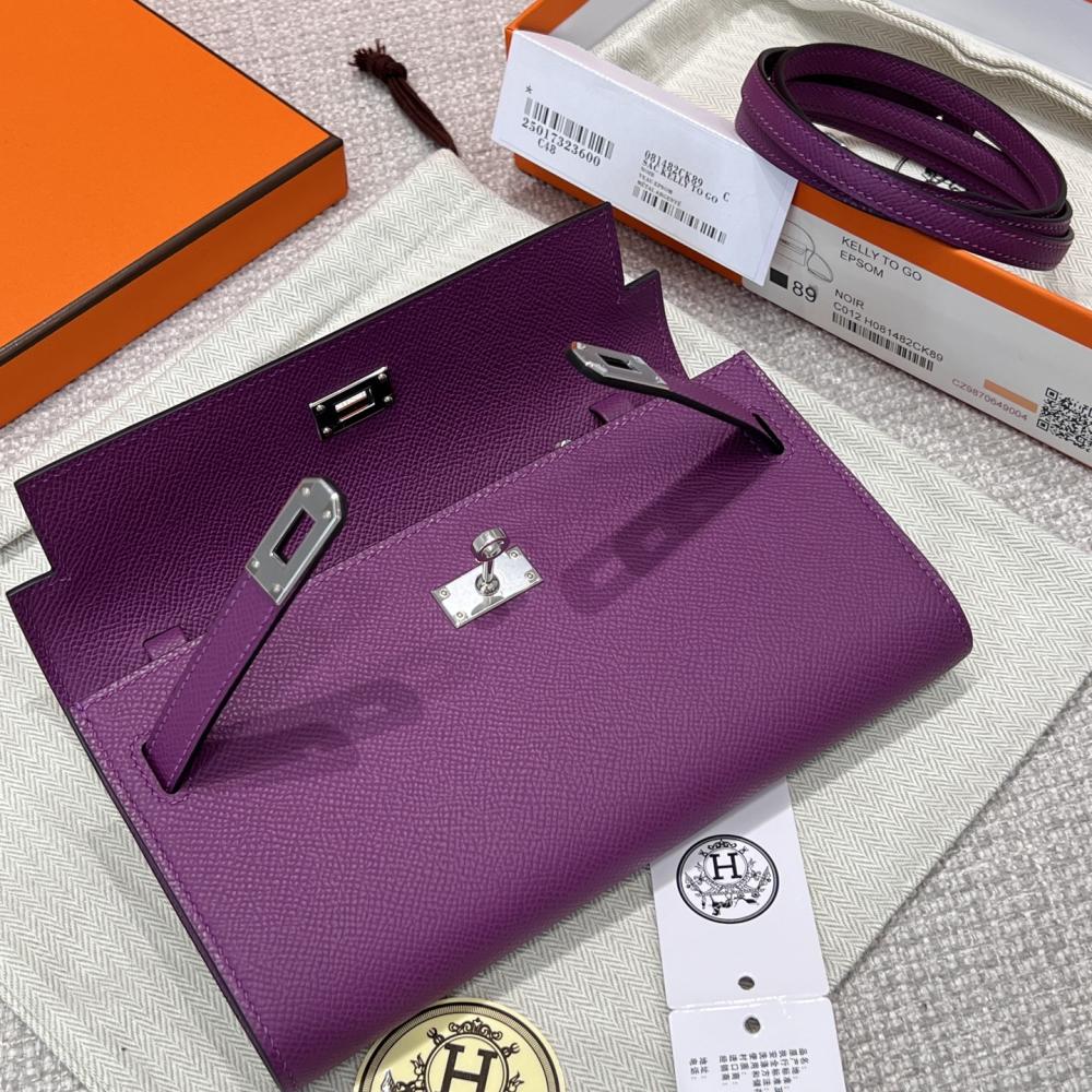 Hermès Kelly To Go Epsom 19cm Anemone 