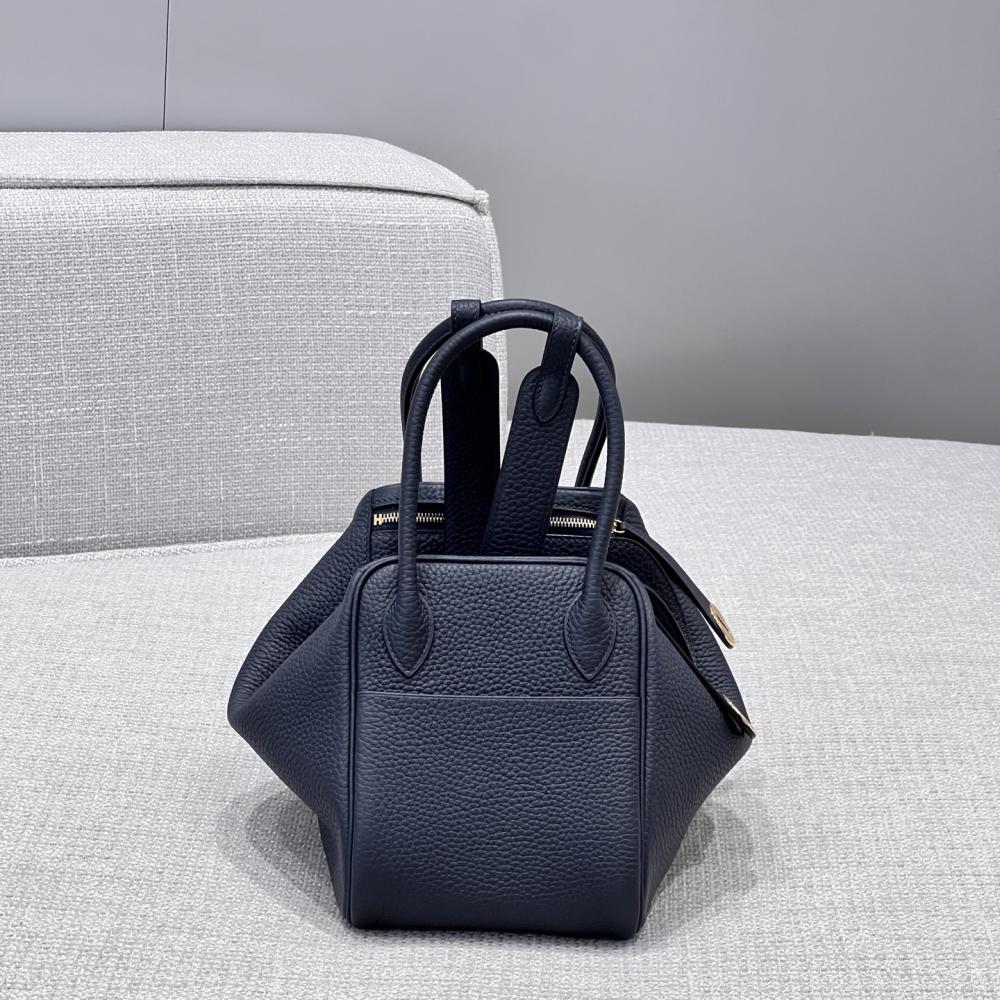 Hermēs Mini Lindy 20 Midnight Blue Clemence