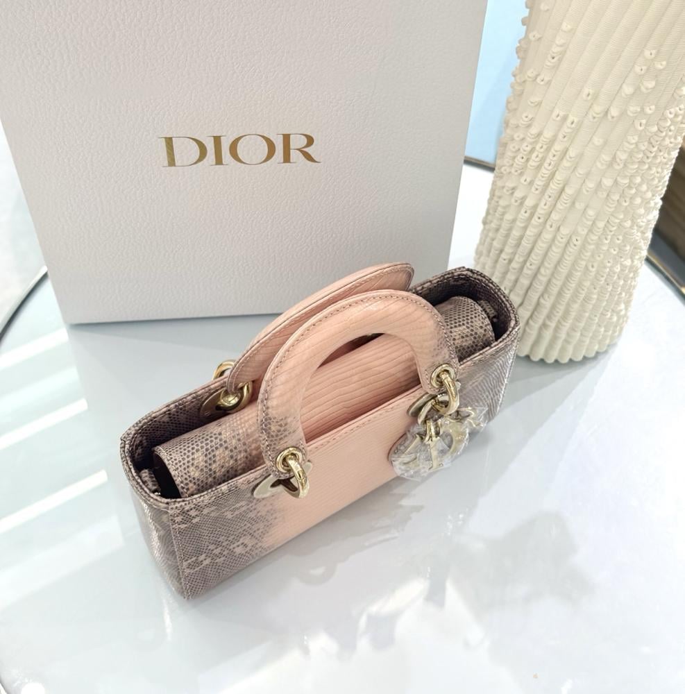 Dior Small Lady D-Joy Bag Cotton Pearl