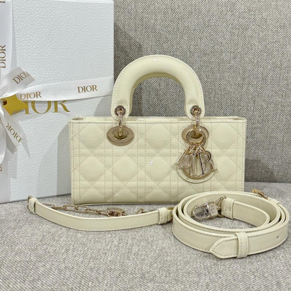 Christian Dior Lady D-Joy Silver Satin Bag