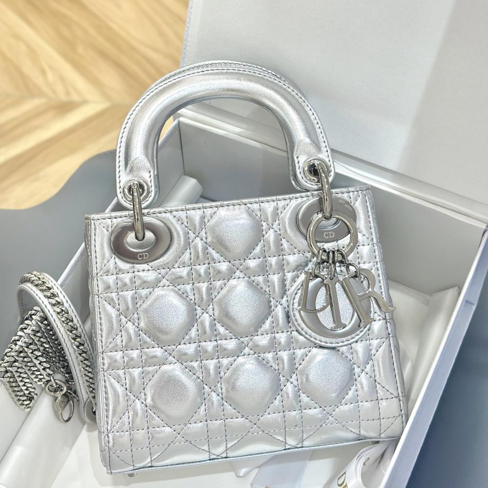 Christian Dior Lady Bag Silver