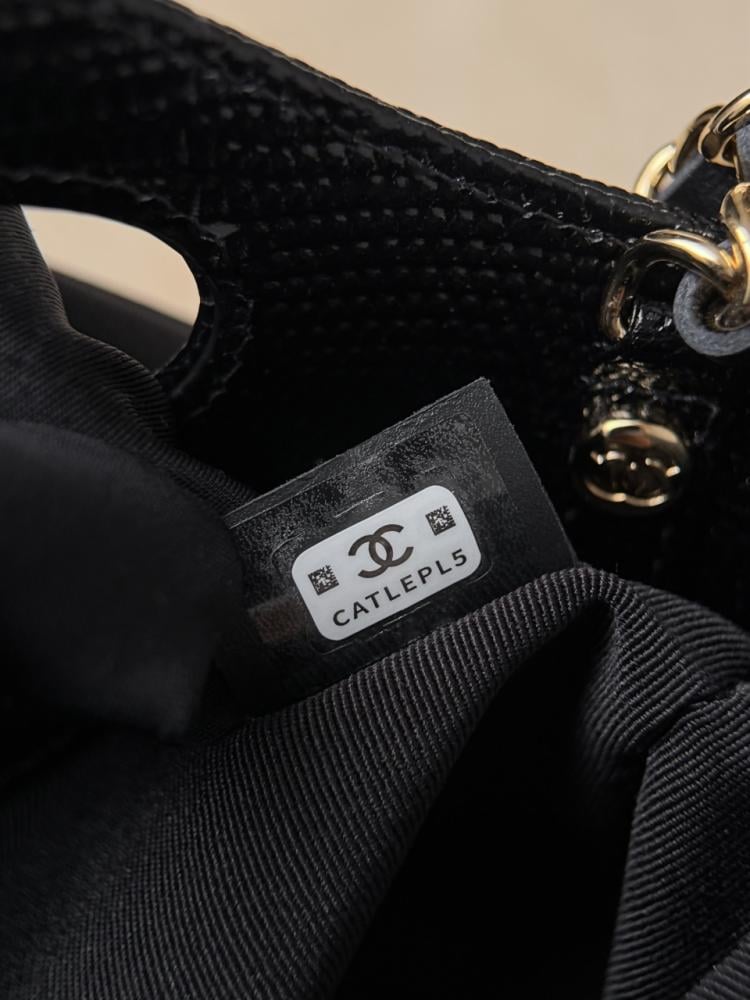 Chanel Nano 31 Kertenkele Kabartmalı Alışveriş Çantası