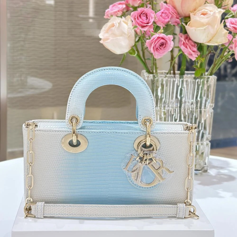 Dior Small Lady D-Joy Bag Cotton Pearl