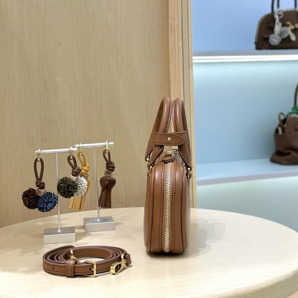 Miu Miu Arcadie Brown Leather Mini Handbag