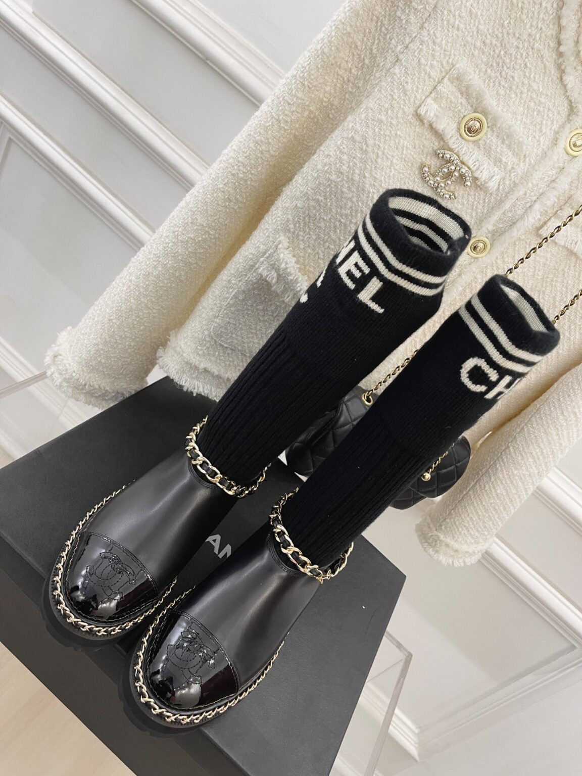 Chanel Çorap Botlar - Glimmer of Luxury